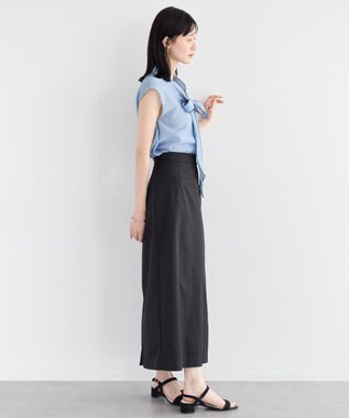 YECCA VECCA ロングナロースカート Black