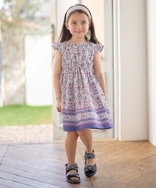 ANY KIDS 【WEB限定柄有】総柄 サマー ワンピース 【WEB限定】ラベンダー系モロッカン