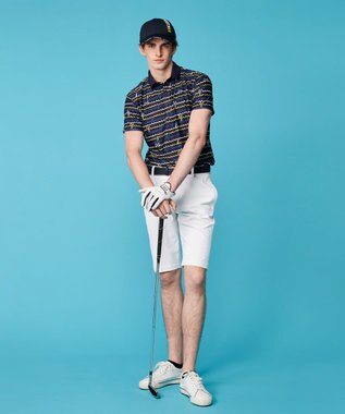 23区GOLF 【MEN】【防透/撥水ストレッチ】スケトラドビー ハーフパンツ ホワイト系