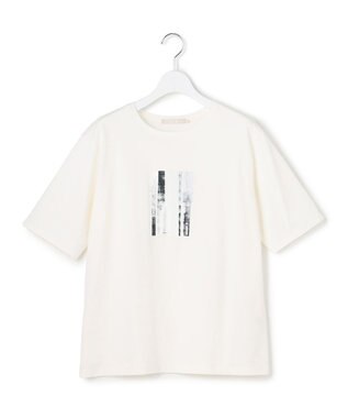 ICB L ロゴTEE（アートプリント） オフホワイト
