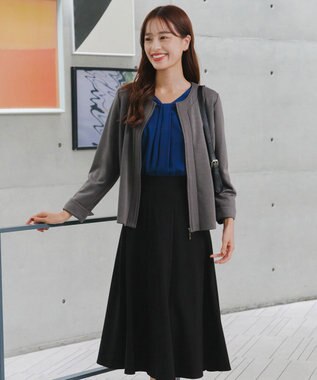 Tiaclasse 【洗える】ソフトダンボールジャケット チャコールグレー