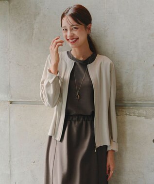 Tiaclasse 【洗える】ソフトダンボールジャケット グレージュ