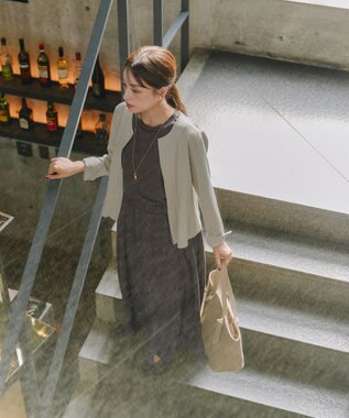 Tiaclasse 【洗える】ソフトダンボールジャケット グレージュ