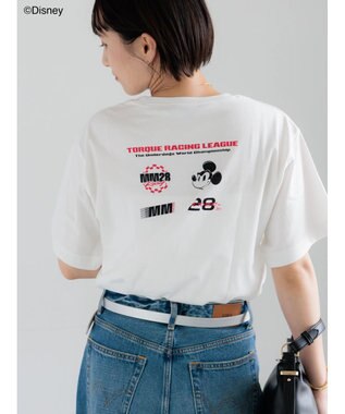 Te chichi 【Disney】MICKEY/ロゴプリントTシャツ オフホワイト