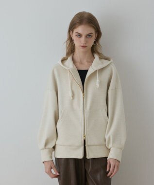 GRACE CONTINENTAL ルーズパーカー ホワイト