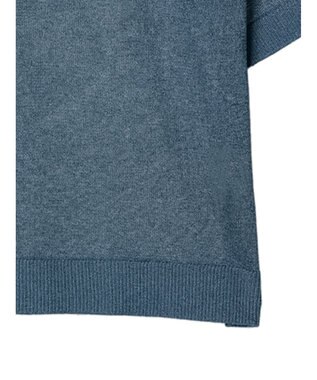 Green Parks シアーロゴニットプルオーバー Blue