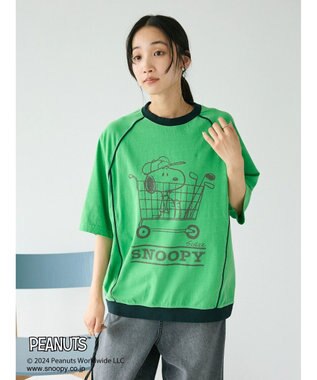 CRAFT STANDARD BOUTIQUE 【ユニセックス】PEANUTS/スヌーピー 切り替えTシャツ