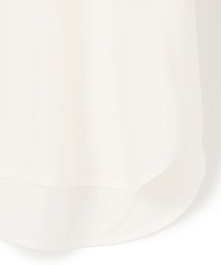 ICB L 【接触冷感・UVケア・洗える】 レーヨンコンパクトローン ボウタイシャツ オフホワイト系