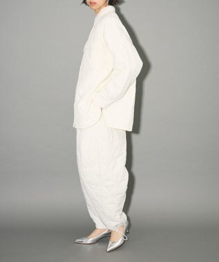 Green Parks キルティングシャツブルゾン Off White