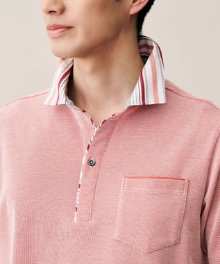 JOSEPH ABBOUD 【愛されて21年！オーガニックコットン使用】ダディ ポロシャツ オレンジ系