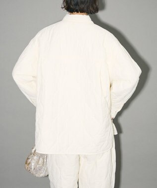 Green Parks キルティングシャツブルゾン Off White