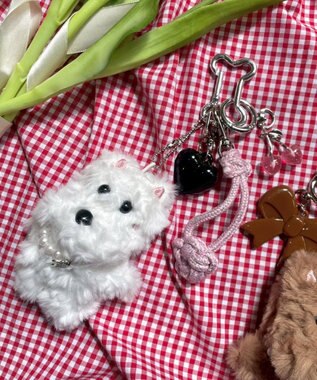 WEGO わんこセットキーホルダー ホワイト