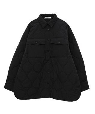 Green Parks キルティングシャツブルゾン Black