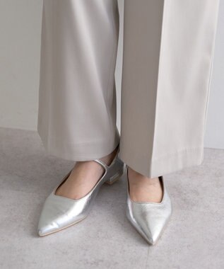 YECCA VECCA 裏起毛サテンリラックスパンツ Gray Beige