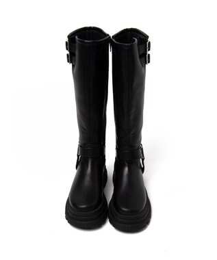 WEGO 厚底エンジニアロングブーツ ブラック