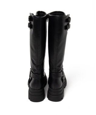 WEGO 厚底エンジニアロングブーツ ブラック