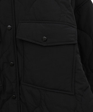 Green Parks キルティングシャツブルゾン Black