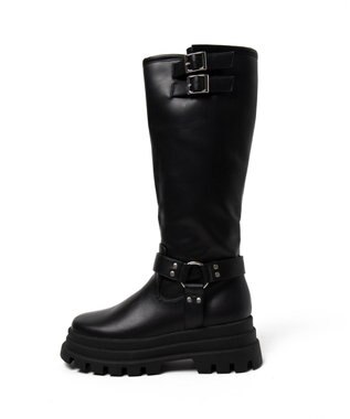 WEGO 厚底エンジニアロングブーツ ブラック