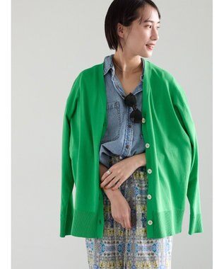 Te chichi 【雑誌掲載アイテム】2WAYカシュクールVネックカーディガン《2026 spring catalog item》 グリーン
