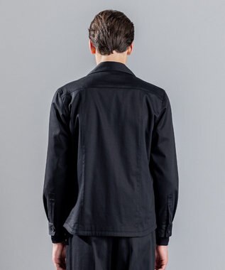 JOSEPH HOMME スムースサテンストレッチ　CPOシャツ ブラック系