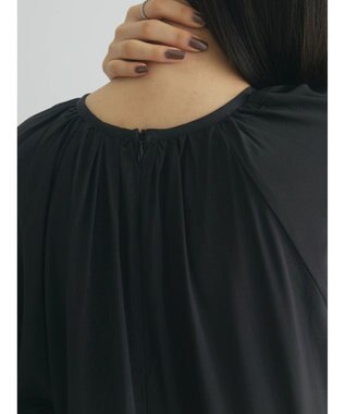 Green Parks armonia. ティアード配色パイピングワンピース Black