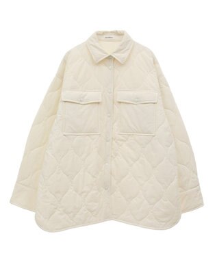 Green Parks キルティングシャツブルゾン Off White