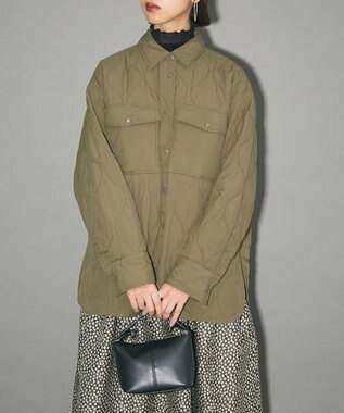 Green Parks キルティングシャツブルゾン Khaki