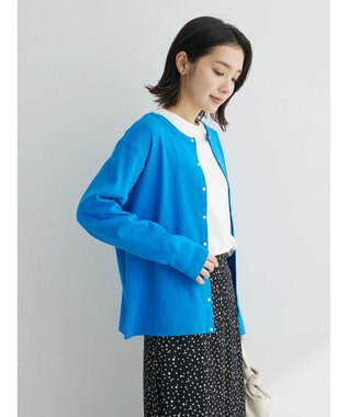Green Parks リブカットカーディガン Blue