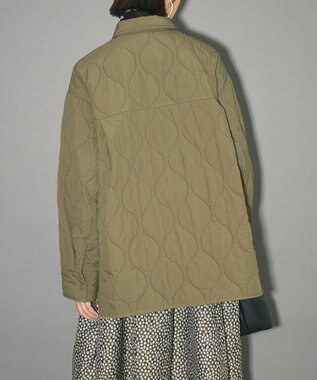 Green Parks キルティングシャツブルゾン Khaki