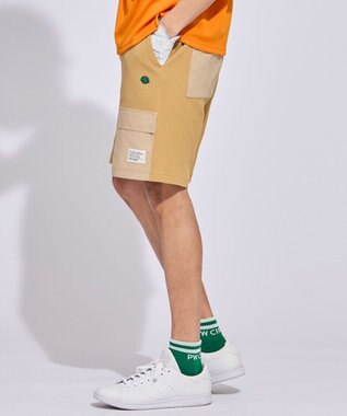 PW CIRCULUS 【MEN】ワッフルショーツ 2026年モデル ゴルフ ベージュ系