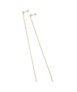 Green Parks ・ＨＡＬＦ　ＴＩＭＥ　２ｗａｙロングチェーンピアス Gold