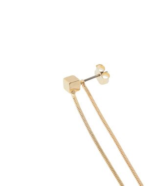 Green Parks ・ＨＡＬＦ　ＴＩＭＥ　２ｗａｙロングチェーンピアス Gold