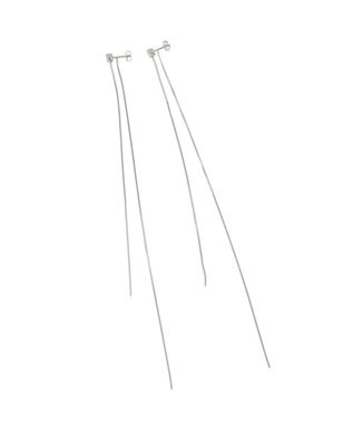 Green Parks ・ＨＡＬＦ　ＴＩＭＥ　２ｗａｙロングチェーンピアス Silver