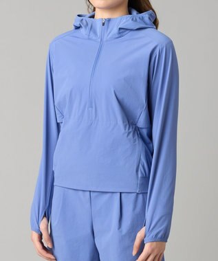 Chacott ランナーズハーフジップジャケット ヒヤシンス