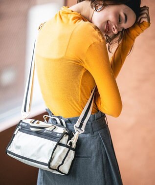 LeSportsac MINI DUFFEL CROSSBODY/スペクテイターサンドバー/ブラック スペクテイターサンドバー/ブラック