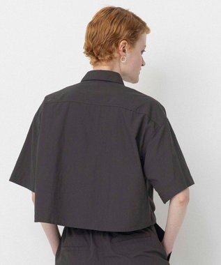 NAVE 【ReNAVE・洗える/撥水加工/接触冷感/UVケア/セットアップ】ナイロンタスラン シャツ グレー系