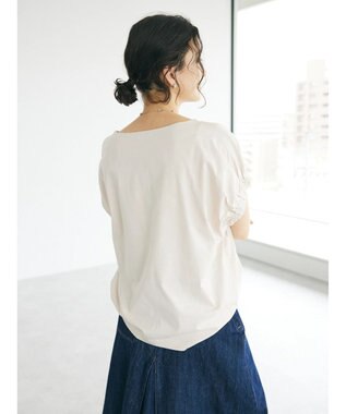 CRAFT STANDARD BOUTIQUE 【ＵＶカット】ギャザースリーブプルオーバー Ivory