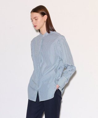 JOSEPH ポプリンシャツ×ニットベスト Dark Teal