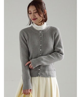 Te chichi モールリブカーディガン グレー