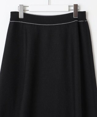 自由区 【WEB限定・マルチウェイ・洗える】ヘリンボーン柄リバーシブルニット セットアップ ブラック×グレー柄