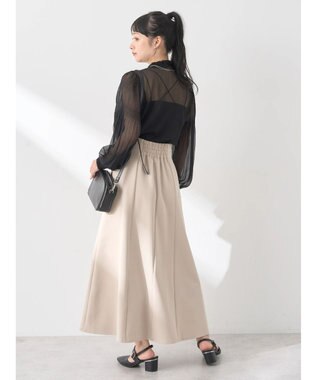 earth music&ecology マジョリカプリーツシアープルオーバー Black