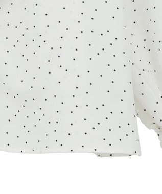 earth music&ecology ラッフルカラーブラウス Dot