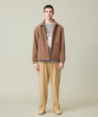 J.PRESS YORK STREET 【UNISEX】ワイドスウェットパンツ ライトイエロー系