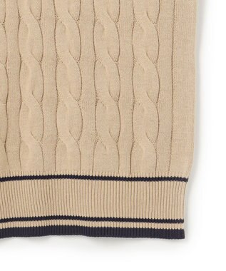 J.PRESS YORK STREET 【WOMEN】チルデンチュニック Vネックニット ベージュ系