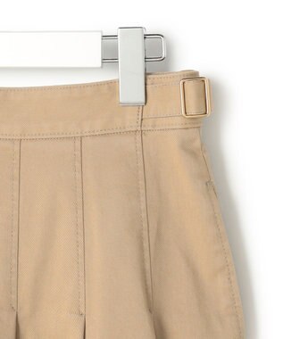 23区 S 【先行予約】ストレッチギャバ タックフレアスカート ベージュ系