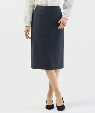 J.PRESS LADIES L 【セットアップ対応】BAHARIYE スカート ネイビーピンヘッド系