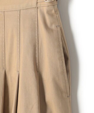 23区 S 【先行予約】ストレッチギャバ タックフレアスカート ベージュ系