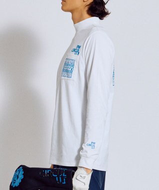 PW CIRCULUS 【吸水速乾 / UV遮蔽率99.5% UVカット / ストレッチ】【MEN】DELFT ロングスリーブモックT ゴルフ ホワイト系