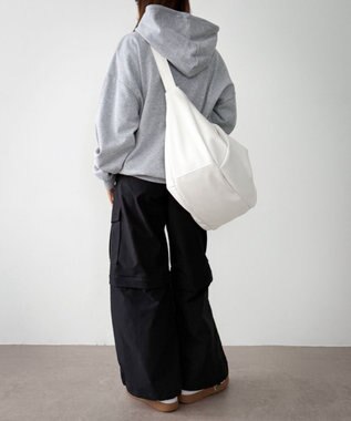 WEGO 【ユニセックス着用ITEM】タックポケットBIGショルダー ホワイト