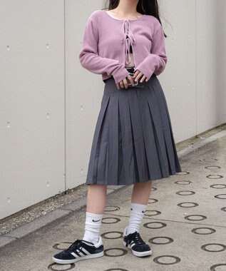 WEGO リボンリブカーディガン ピンク